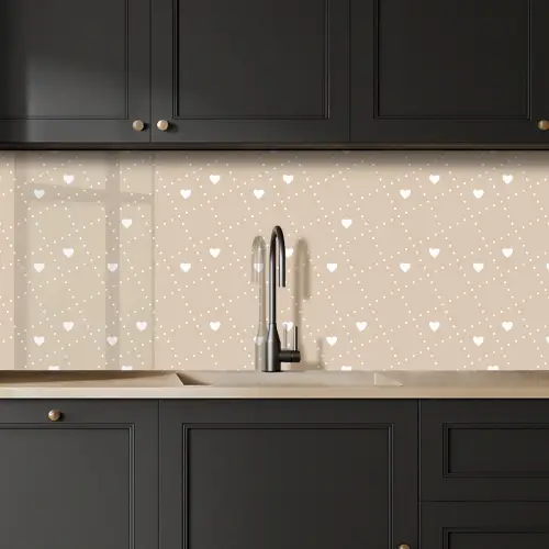 Hart - Design - Geometrie - Patroon keuken achterwand 2 middel 871 -sfeer1