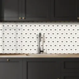 Hart - Design - Geometrie - Patroon keuken achterwand 2 middel 871 -sfeer1