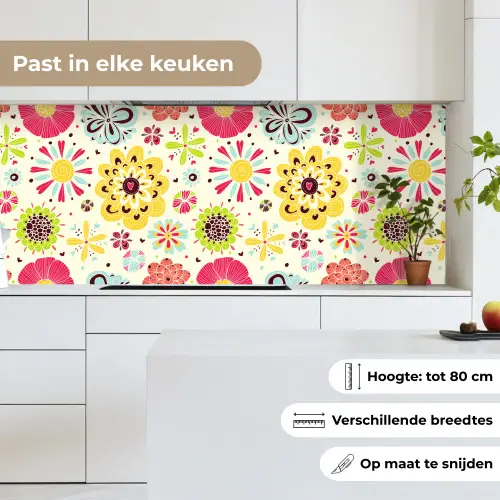 Hart - Bloemen - Patronen keuken achterwand 2 middel 871 -sfeer4_NL