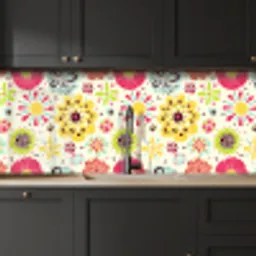 Hart - Bloemen - Patronen keuken achterwand 2 middel 871 -sfeer1