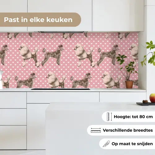 Hart - Poedel - Patroon keuken achterwand 2 middel 871 -sfeer4_NL