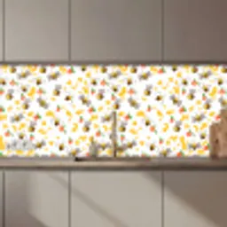 Honing - Bij - Bloemen - Patronen - Lente keuken achterwand 2 middel 871 zz_3dshopping