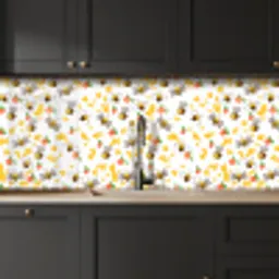 Honing - Bij - Bloemen - Patronen - Lente keuken achterwand 2 middel 871 -sfeer1