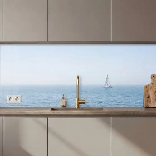 Horizon - Zeilboot - Zee keuken achterwand 2 middel zz_3dshopping