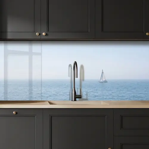Horizon - Zeilboot - Zee keuken achterwand 2 middel -sfeer1