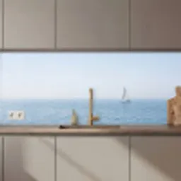 Horizon - Zeilboot - Zee keuken achterwand 2 middel zz_3dshopping