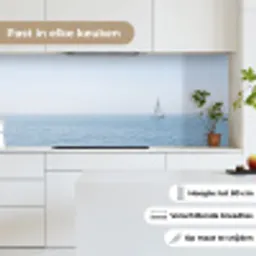 Horizon - Zeilboot - Zee keuken achterwand 2 middel -sfeer4_NL
