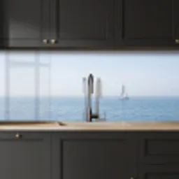 Horizon - Zeilboot - Zee keuken achterwand 2 middel -sfeer1