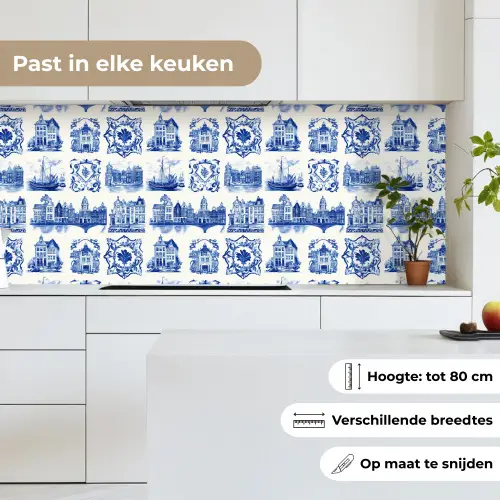 Huizen - Schepen - Blauw keuken achterwand 2 middel 871 -sfeer4_NL
