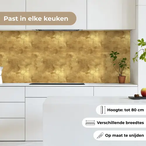 Industrieel - Textuur - Goud keuken achterwand 2 middel 871 -sfeer4_NL