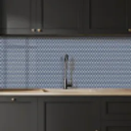Japan - Blauw - Wit - Patronen keuken achterwand 2 middel 871 -sfeer1