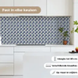 Japan - Patronen - Blauw keuken achterwand 2 middel 871 -sfeer4_NL