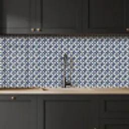 Japan - Patronen - Blauw keuken achterwand 2 middel 871 -sfeer1