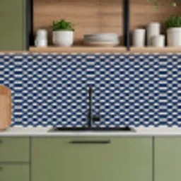Japans - Blauw - Wit - Patronen keuken achterwand 2 middel 871 -sfeer3