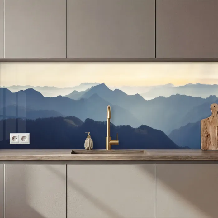 Landschap - Bergen - Groen - Natuur keuken achterwand 2 middel zz_3dshopping
