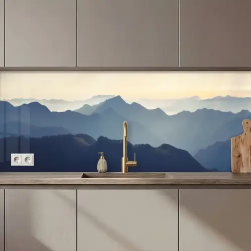 Landschap - Bergen - Groen - Natuur keuken achterwand 2 middel zz_3dshopping