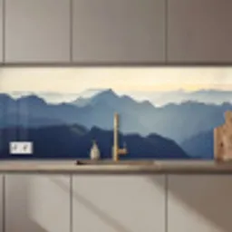 Landschap - Bergen - Groen - Natuur keuken achterwand 2 middel zz_3dshopping