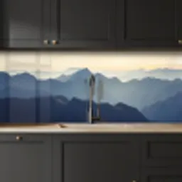 Landschap - Bergen - Groen - Natuur keuken achterwand 2 middel -sfeer1