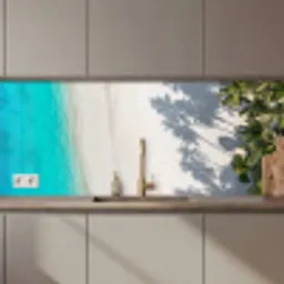Landschap - Zee - Strand keuken achterwand 2 middel zz_3dshopping