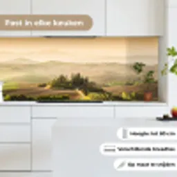 Landschap - Toscane - Ochtendlicht keuken achterwand 2 middel -sfeer4_NL