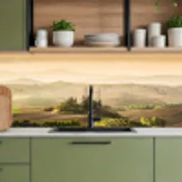 Landschap - Toscane - Ochtendlicht keuken achterwand 2 middel -sfeer3