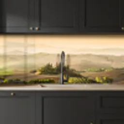 Landschap - Toscane - Ochtendlicht keuken achterwand 2 middel -sfeer1