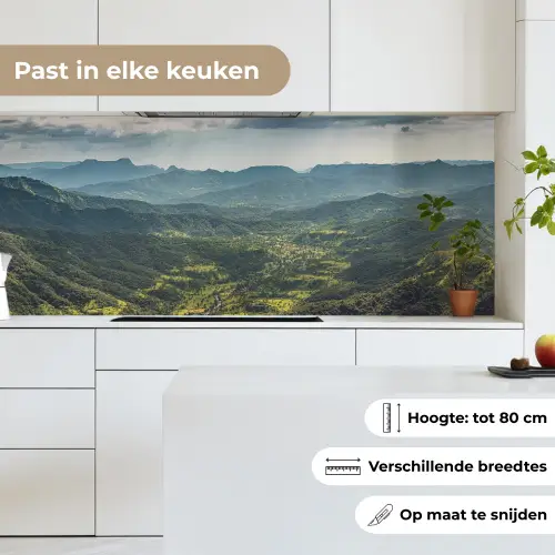 Landschap - Vallei - Groen keuken achterwand 2 middel -sfeer4_NL