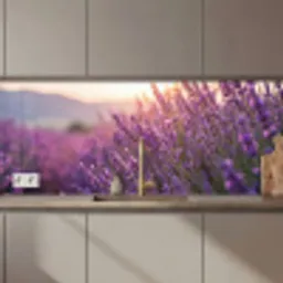 Lavendel - Paars - Zonlicht keuken achterwand 2 middel zz_3dshopping