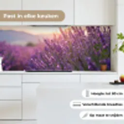 Lavendel - Paars - Zonlicht keuken achterwand 2 middel -sfeer4_NL