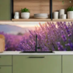 Lavendel - Paars - Zonlicht keuken achterwand 2 middel -sfeer3