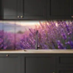 Lavendel - Paars - Zonlicht keuken achterwand 2 middel -sfeer1
