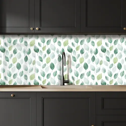 Blad - Mix - Fris - Groen keuken achterwand 2 middel 871 -sfeer1