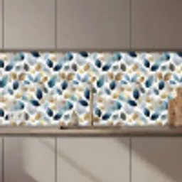 Blad - Mix - Aquarel - Goude keuken achterwand 2 middel 871 zz_3dshopping