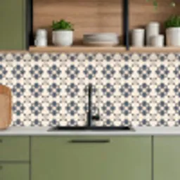 Bladvorm - Klassiek - Kleurrijk keuken achterwand 2 middel 871 -sfeer3