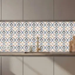 Bladvorm - Patroon - Kleurrijk keuken achterwand 2 middel 871 zz_3dshopping