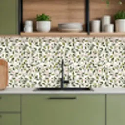 Bladeren - Bessen - Roze keuken achterwand 2 middel 871 -sfeer3