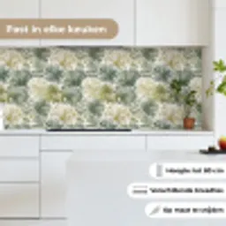 Bladeren - Botanisch - Groen keuken achterwand 2 middel 871 -sfeer4_NL