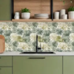 Bladeren - Botanisch - Groen keuken achterwand 2 middel 871 -sfeer3