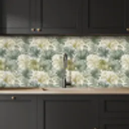 Bladeren - Botanisch - Groen keuken achterwand 2 middel 871 -sfeer1