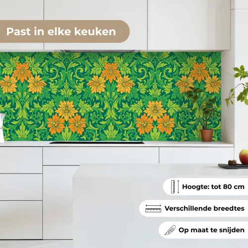 Bladeren - Bloemen - Boho - Hippie - Patronen keuken achterwand 2 middel 871 -sfeer4_NL