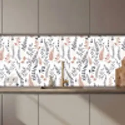 Bladeren - Bloemen - Design keuken achterwand 2 middel 871 zz_3dshopping