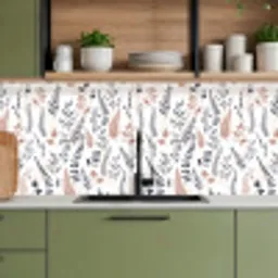 Bladeren - Bloemen - Design keuken achterwand 2 middel 871 -sfeer3