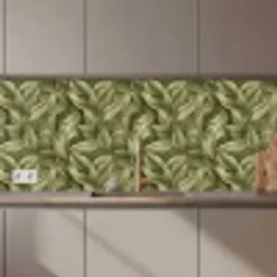 Bladeren - Modern - Groen keuken achterwand 2 middel 871 zz_3dshopping