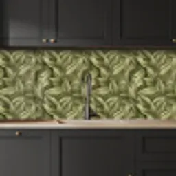 Bladeren - Modern - Groen keuken achterwand 2 middel 871 -sfeer1