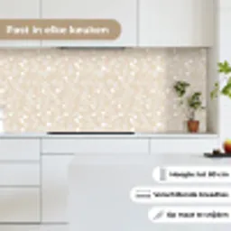 Bladeren - Patroon - Beige - Wit keuken achterwand 2 middel 871 -sfeer4_NL