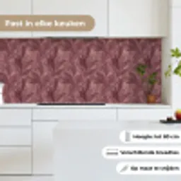 Bladeren - Patroon - Paars keuken achterwand 2 middel 871 -sfeer4_NL