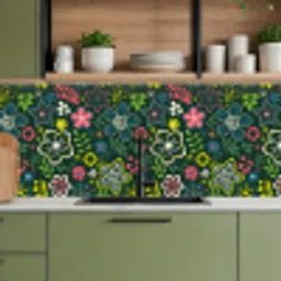 Bladeren - Patronen - Bloemen keuken achterwand 2 middel 871 -sfeer3