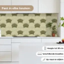 Bladeren - Structuur - Groen keuken achterwand 2 middel 871 -sfeer4_NL