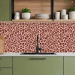 Luipaard - Patroon - Roze keuken achterwand 2 middel 871 -sfeer3