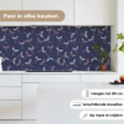 Libelle - Patronen - Pastel - Japans keuken achterwand 2 middel 871 -sfeer4_NL